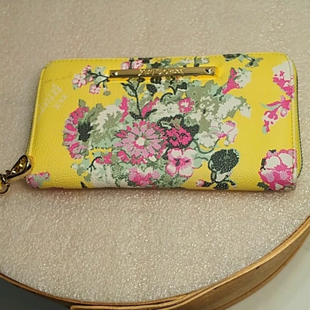 Floral Yellow Wallet Betsey Johnson